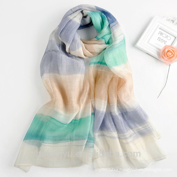 Top Seller Fashionable Lady Wool Blend Scarf Printing Merino Wool Scarf Women